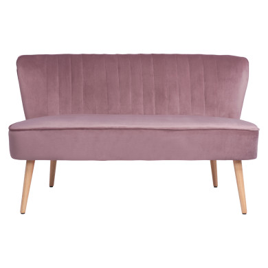 ΚΑΝΑΠΕΣ ANDY 2ΘΕΣΙΟΣ ΣΑΠΙΟ ΜΗΛΟ ΒΕΛΟΥΔΟ HM8401.02 128x70x77Υ εκ.