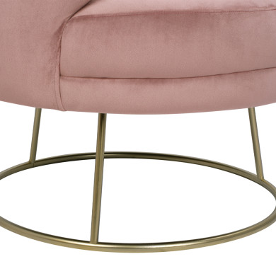 ΠΟΛΥΘΡΟΝΑ ΑΠΟ ΒΕΛΟΥΔΟ ΣΑΠΙΟ ΜΗΛΟ ΜΕ ΧΡΥΣΗ ΒΑΣΗ ARIEN HM8403.02 80x75x82Υ εκ.