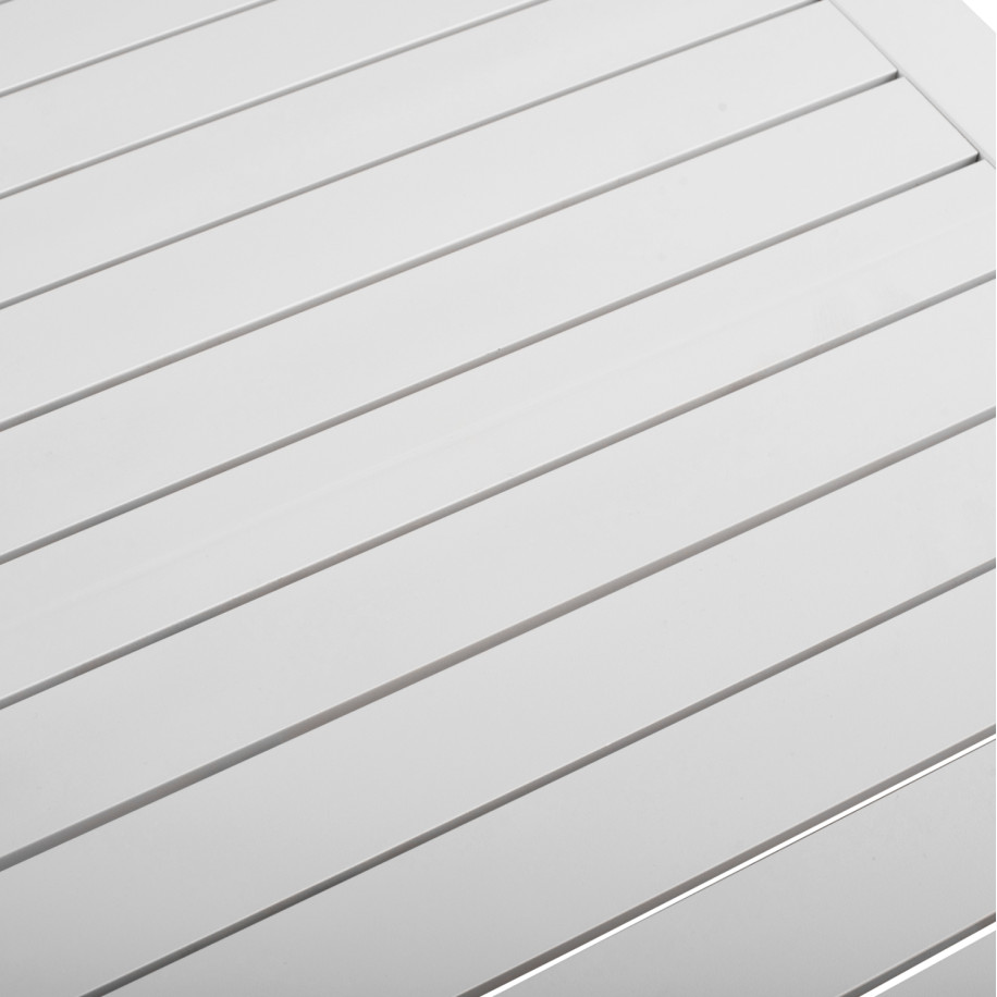 ΤΡΑΠΕΖΙ ΑΛΟΥΜΙΝΙΟΥ SAHIRA ΣΕ ΛΕΥΚΗ ΑΠΟΧΡΩΣΗ 80Χ80X75,5Υεκ. HM5572.01