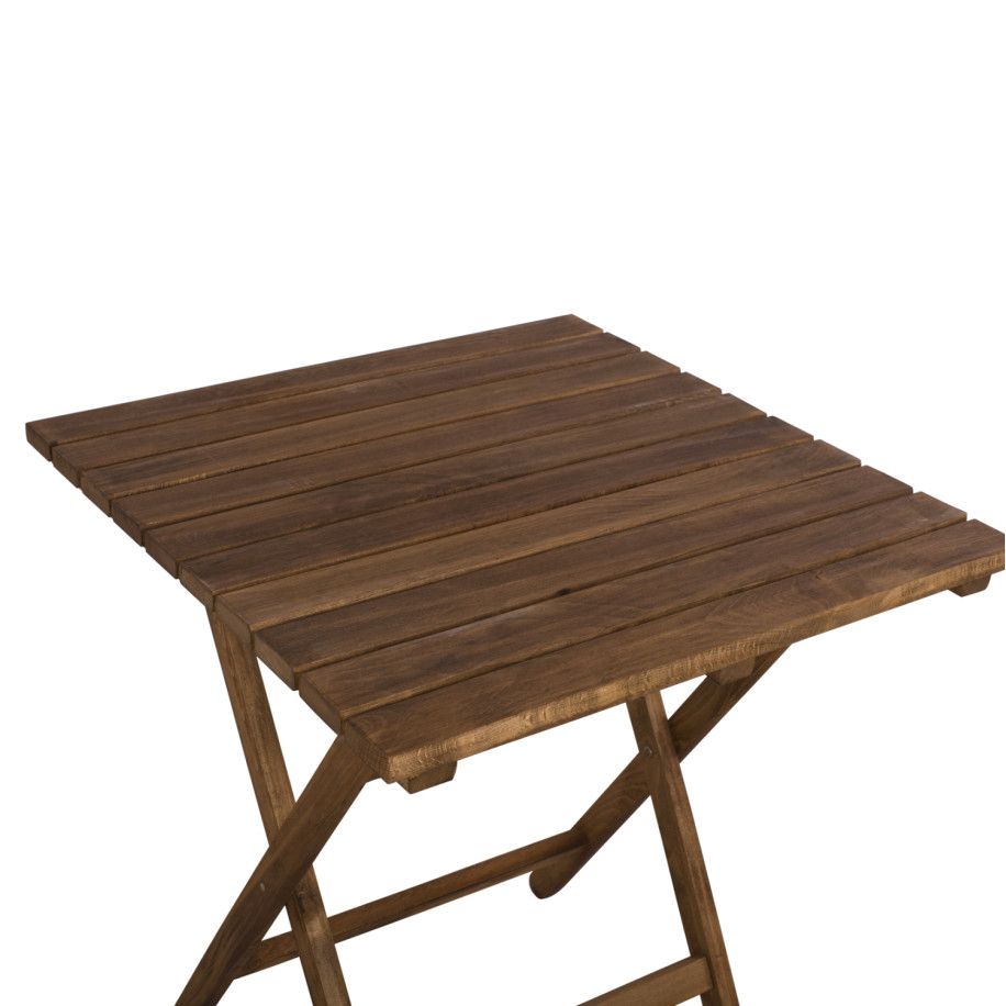 ΤΡΑΠΕΖΙ ΣΚΗΝΟΘΕΤH ΛΗΜΝΟΣ 70Χ70X75Υ εκ. ΜΑΣΙΦ ΟΞΙΑ ΕΜΠOΤΙΣΜΟΣ ΚΑΡΥΔΙ HM5648.01