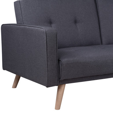 ΚΑΝΑΠΕΣ ΚΡΕΒΑΤΙ ΓΩΝΙΑ ΑΝΑΣΤΡΕΨΙΜΗ TALIA HM3153 ΜΕ ΓΚΡΙ ΥΦΑΣΜΑ 269X152X87Y εκ.