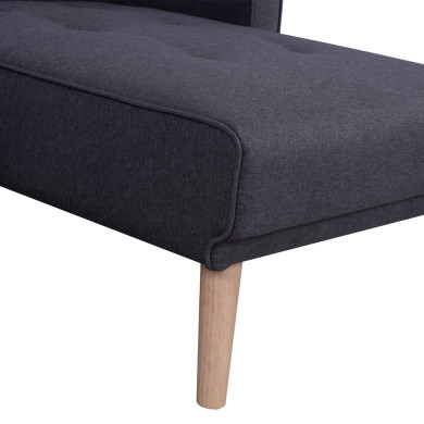 ΚΑΝΑΠΕΣ ΚΡΕΒΑΤΙ ΓΩΝΙΑ ΑΝΑΣΤΡΕΨΙΜΗ TALIA HM3153 ΜΕ ΓΚΡΙ ΥΦΑΣΜΑ 269X152X87Y εκ.