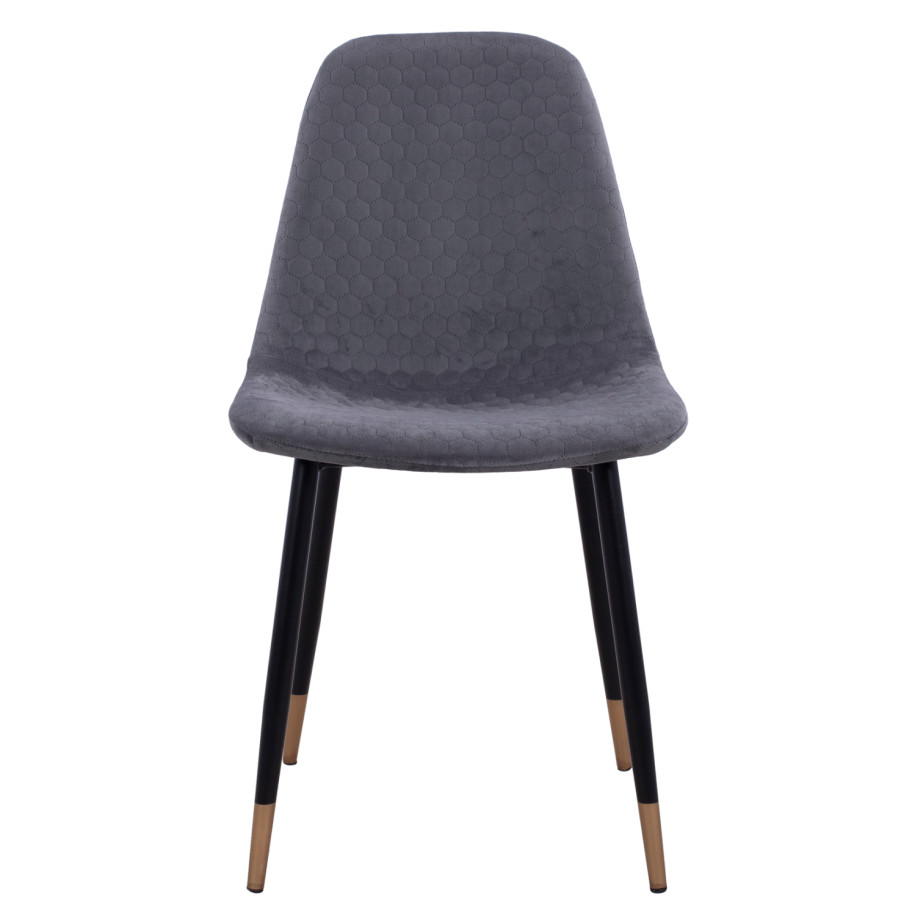 ΚΑΡΕΚΛΑ LUCILLE HM8552.01 ΑΠΟ ΒΕΛΟΥΔΟ ΓΚΡΙ ΜΕ ΜΕΤΑΛΛΙΚΟ ΣΚΕΛΕΤΟ 45X56X81Υ εκ.