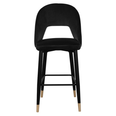 ΣΚΑΜΠΟ ΜΠΑΡ HARPER HM8526.04 ΒΕΛΟΥΔΟ ΜΑΥΡΟ ΜΕ ΜΕΤΑΛΛΙΚΟ ΣΚΕΛΕΤΟ 50Χ51Χ111Υ εκ.