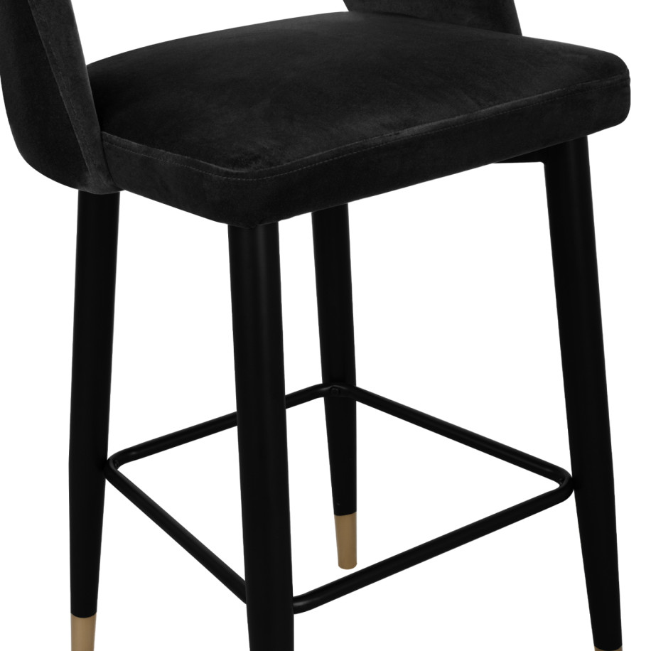 ΣΚΑΜΠΟ ΜΠΑΡ HARPER HM8526.04 ΒΕΛΟΥΔΟ ΜΑΥΡΟ ΜΕ ΜΕΤΑΛΛΙΚΟ ΣΚΕΛΕΤΟ 50Χ51Χ111Υ εκ.