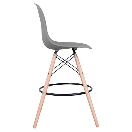 ΣΚΑΜΠΟ ΜΠΑΡ RENATA HM0173.10 ΓΚΡΙ 58x56x107Υ εκ.