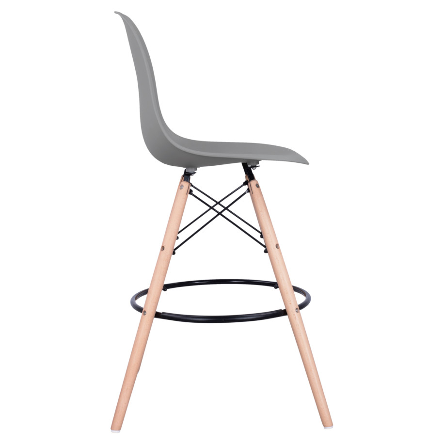 ΣΚΑΜΠΟ ΜΠΑΡ RENATA HM0173.10 ΓΚΡΙ 58x56x107Υ εκ.