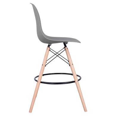 ΣΚΑΜΠΟ ΜΠΑΡ RENATA HM0173.10 ΓΚΡΙ 58x56x107Υ εκ.