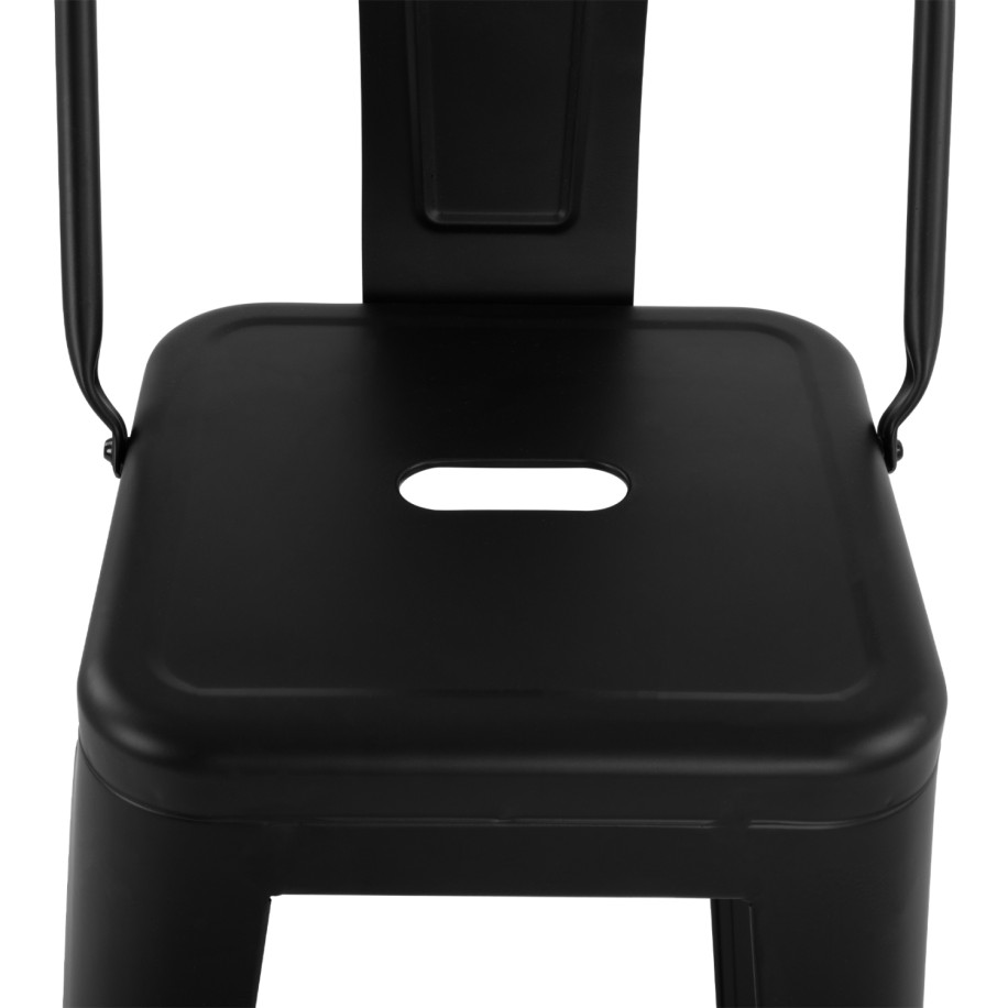 ΣΚΑΜΠΟ BAR ΜΕΤΑΛΛΙΚΟ MELITA ME ΠΛΑΤΗ ΜΑΥΡΟ ΜΑΤ 43Χ43Χ95Υεκ. HM8643.22