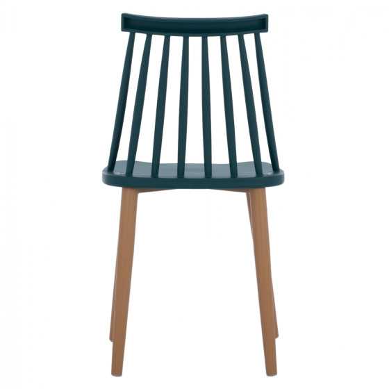 Dining Chair HM8052.05 Vanessa Blue with metallic legs 43x41x82,5 cm.