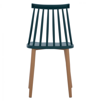 ΚΑΡΕΚΛΑ ΤΡΑΠΕΖΑΡΙΑΣ HM8052.05 VANESSA ΜΠΛΕ ΜΕ ΜΕΤΑΛΛΙΚΑ ΠΟΔΙΑ 43x41x82,5 εκ.