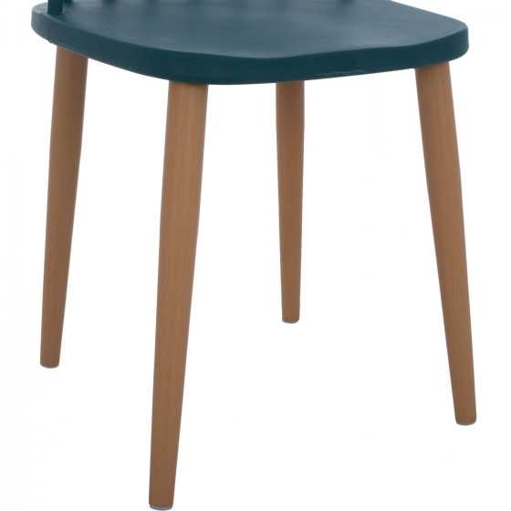 Dining Chair HM8052.05 Vanessa Blue with metallic legs 43x41x82,5 cm.