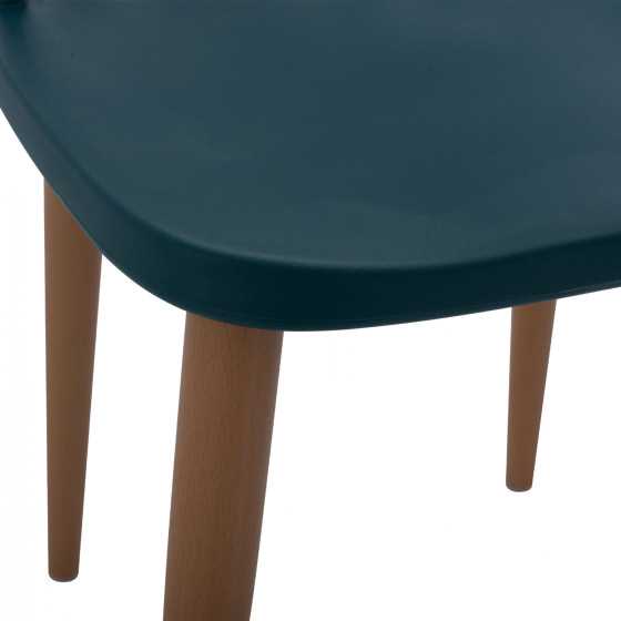 Dining Chair HM8052.05 Vanessa Blue with metallic legs 43x41x82,5 cm.