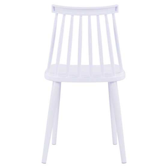Dining chair HM8052.11 Vanessa White with metallic white legs 43x46,5x82 cm.