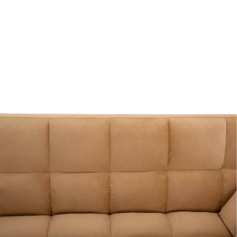 ΚΑΝΑΠΕΣ ΚΡΕΒΑΤΙ 3ΘΕΣΙΟΣ ΑΠΟ ΒΕΛΟΥΔΟ ΜΠΕΖ HM3167.07 182Χ80Χ88Υ εκ.