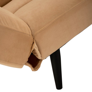 ΚΑΝΑΠΕΣ ΚΡΕΒΑΤΙ 3ΘΕΣΙΟΣ ΑΠΟ ΒΕΛΟΥΔΟ ΜΠΕΖ HM3167.07 182Χ80Χ88Υ εκ.