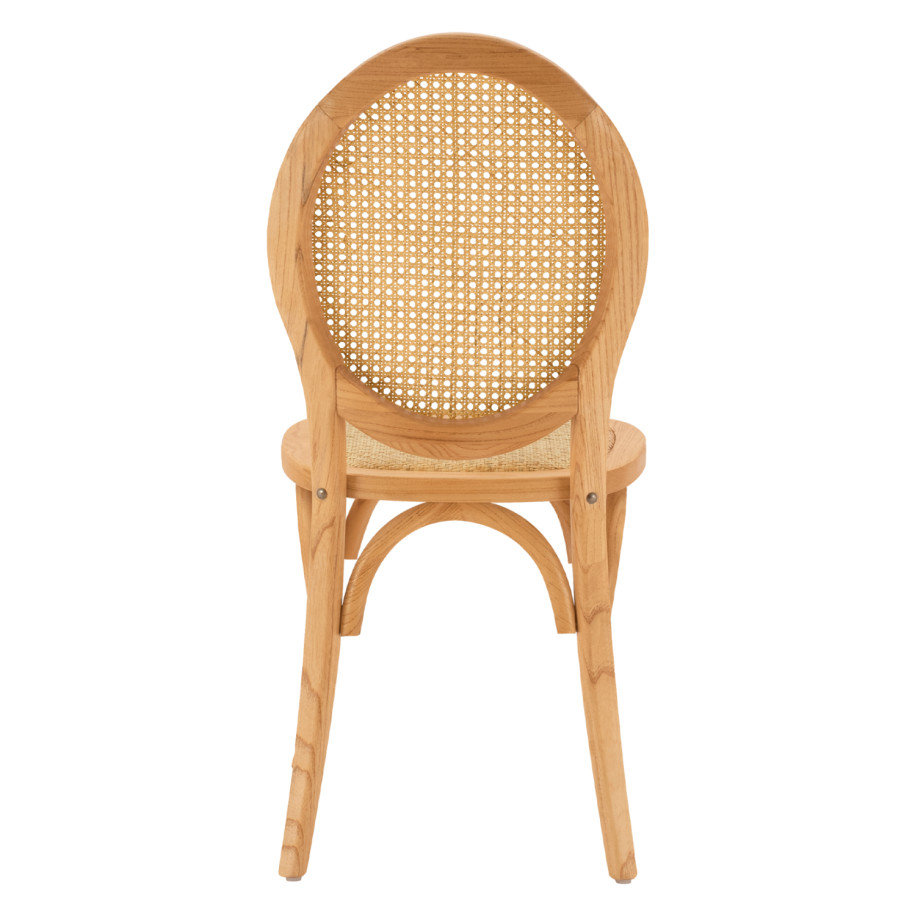 ΚΑΡΕΚΛΑ ΞΥΛΙΝΗ TINSLEY ΜΕ ΟΒΑΛ ΠΛΑΤΗ ΚΑΙ ΠΛΕΞΗ RATTAN ΣΕ ΦΥΣΙΚΗ ΑΠΟΧΡΩΣΗ HM8745.01 45x50x97 εκ.