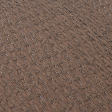 ΤΡΑΠΕΖΙ ΜΕΤΑΛΛΙΚΟ MINSK RATTAN ΜΠΕΖ ΚΑΦΕ HM5507.02 150x90x75 εκ.