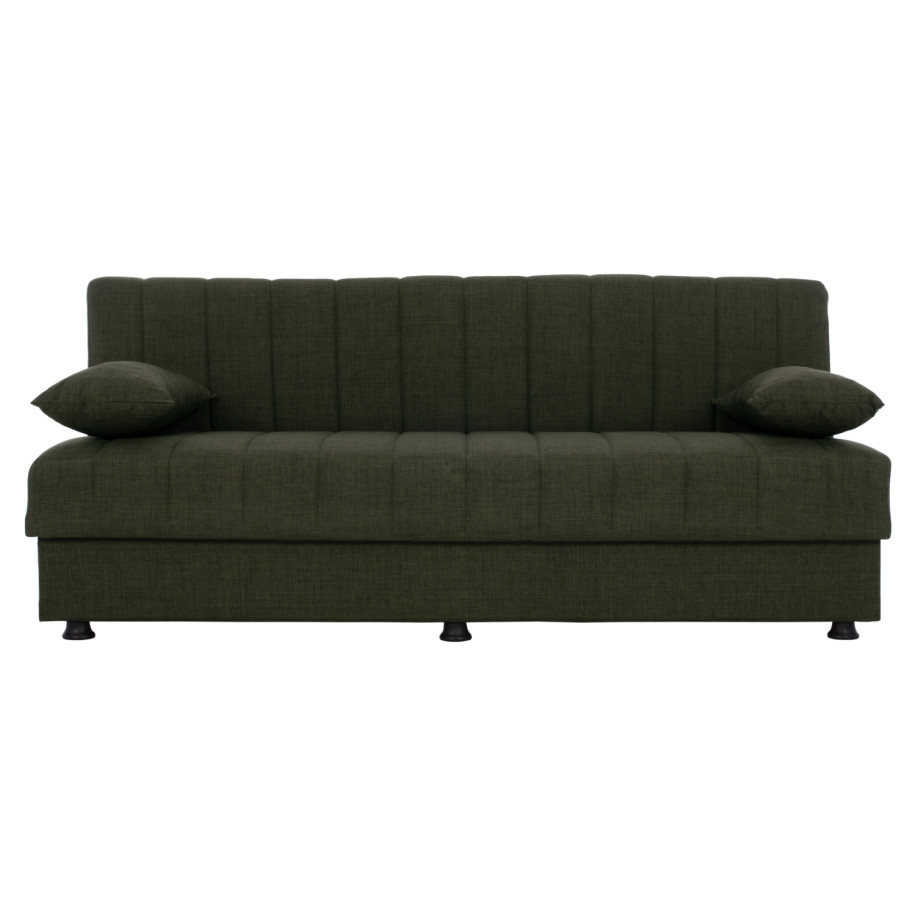 ΚΑΝΑΠΕΣ ΚΡΕΒΑΤΙ ANDRI ΤΡΙΘΕΣΙΟΣ DARK OLIVE HM3239.05 180x72x77 εκ.