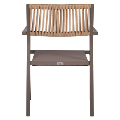 ΠΟΛΥΘΡΟΝΑ ΑΛΟΥΜΙΝΙΟΥ ΕΠΑΓΓΕΛΜΑΤΙΚΗ ΣΑΜΠΑΝΙΖΕ MIREN ME RATTAN ΠΛΑΤΗ HM5893.03 55,5x58,5x83 εκ.