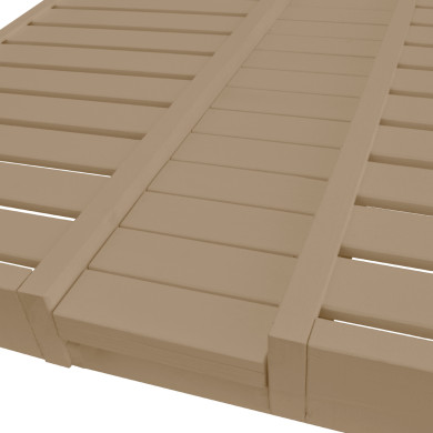 ΞΑΠΛΩΣΤΡΑ ΕΠΑΓΓΕΛΜ. ΜΥΚΟΝΟΣ ΞΥΛΙΝΗ ΔΙΠΛΗ ΜΠΕΖ ΜΕ ΟΥΡΑΝΟ 205x167x212Υεκ.HM5428.02