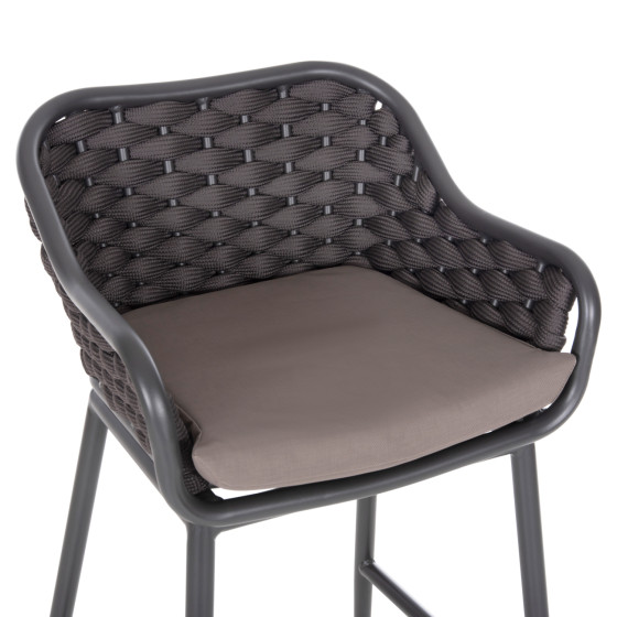 ΣΚΑΜΠΟ ΑΛΟΥΜΙΝΙΟΥ ΣΚΕΛΕΤΟΣ ΑΝΘΡΑΚΙ-ΣΧΟΙΝΙ ΚΑΦΕ 50x50x103Υεκ.HM5862.01