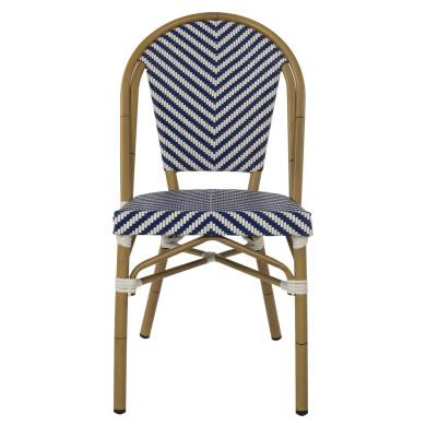 ΚΑΡΕΚΛΑ BAMBOO LOOK ΜΠΛΕ-ΛΕΥΚΟ HM5860.02 46x56x88Y εκ.