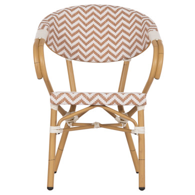 ΠΟΛΥΘΡΟΝΑ BAMBOO LOOK HM5861.03 ΚΑΦΕ-ΛΕΥΚΟ 58.5x58x82Υεκ.