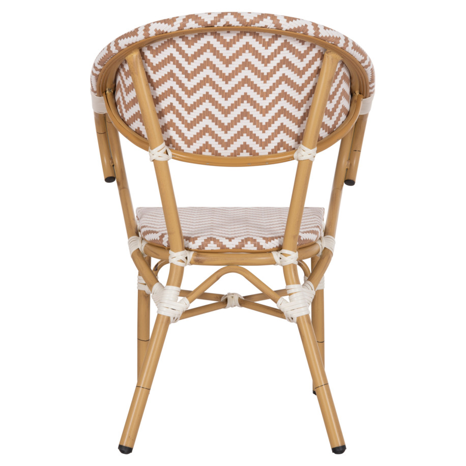 ΠΟΛΥΘΡΟΝΑ BAMBOO LOOK HM5861.03 ΚΑΦΕ-ΛΕΥΚΟ 58.5x58x82Υεκ.