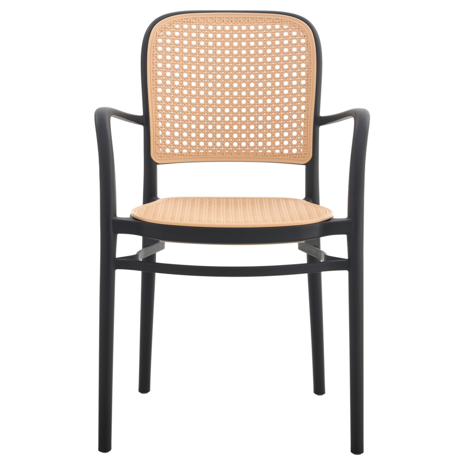 ΠΟΛΥΘΡΟΝΑ ΠΟΛΥΠΡΟΠΥΛΕΝΙΟΥ FLOW HM5938.02 ΜΑΥΡΗ ΚΑΙ ΜΠΕΖ 56x52,5x85,5Υεκ.