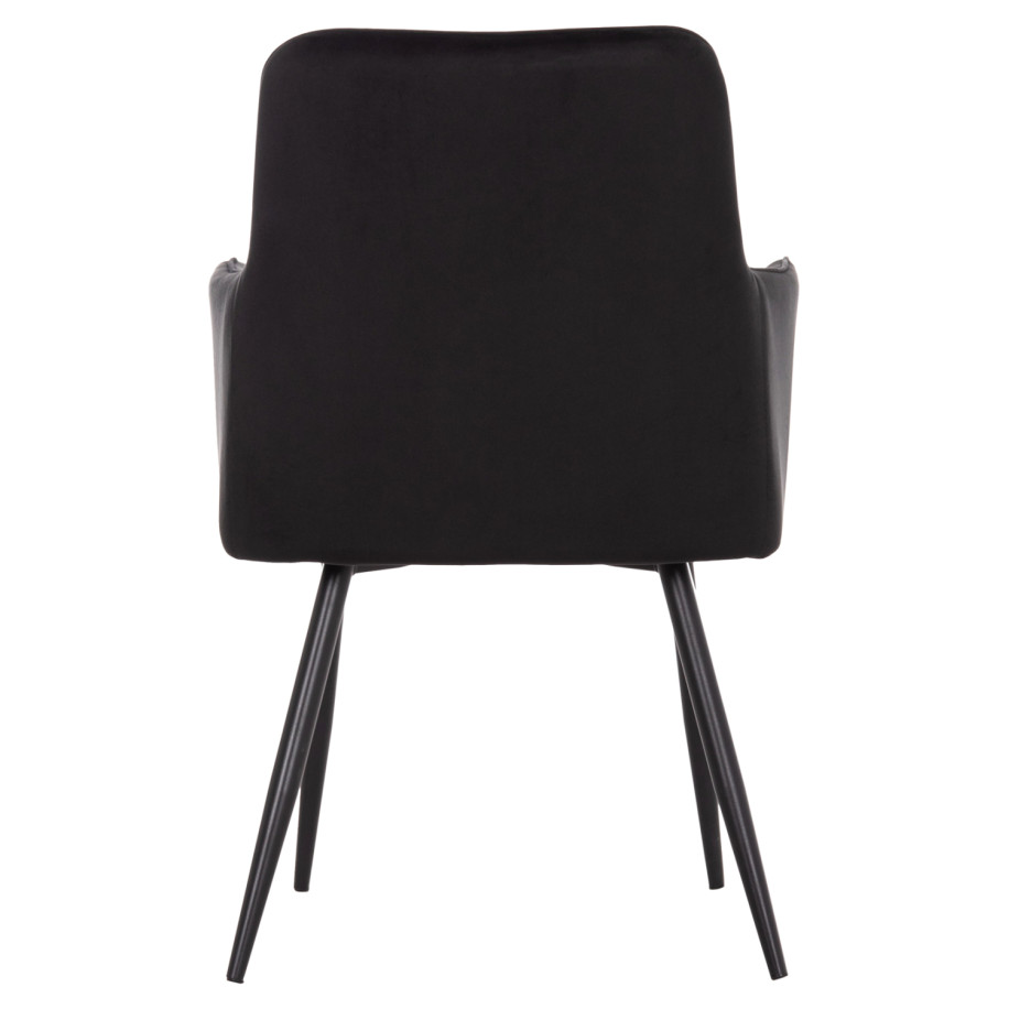 ΠΟΛΥΘΡΟΝΑ LATRELL HM8582.04 ΜΑΥΡΟ ΒΕΛΟΥΔΟ & ΜΑΥΡΑ ΜΕΤΑΛΛΙΚΑ ΠΟΔΙΑ 54x57x84Yεκ.