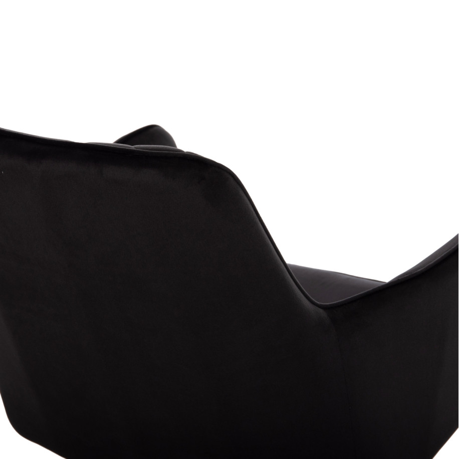 ΠΟΛΥΘΡΟΝΑ LATRELL HM8582.04 ΜΑΥΡΟ ΒΕΛΟΥΔΟ & ΜΑΥΡΑ ΜΕΤΑΛΛΙΚΑ ΠΟΔΙΑ 54x57x84Yεκ.