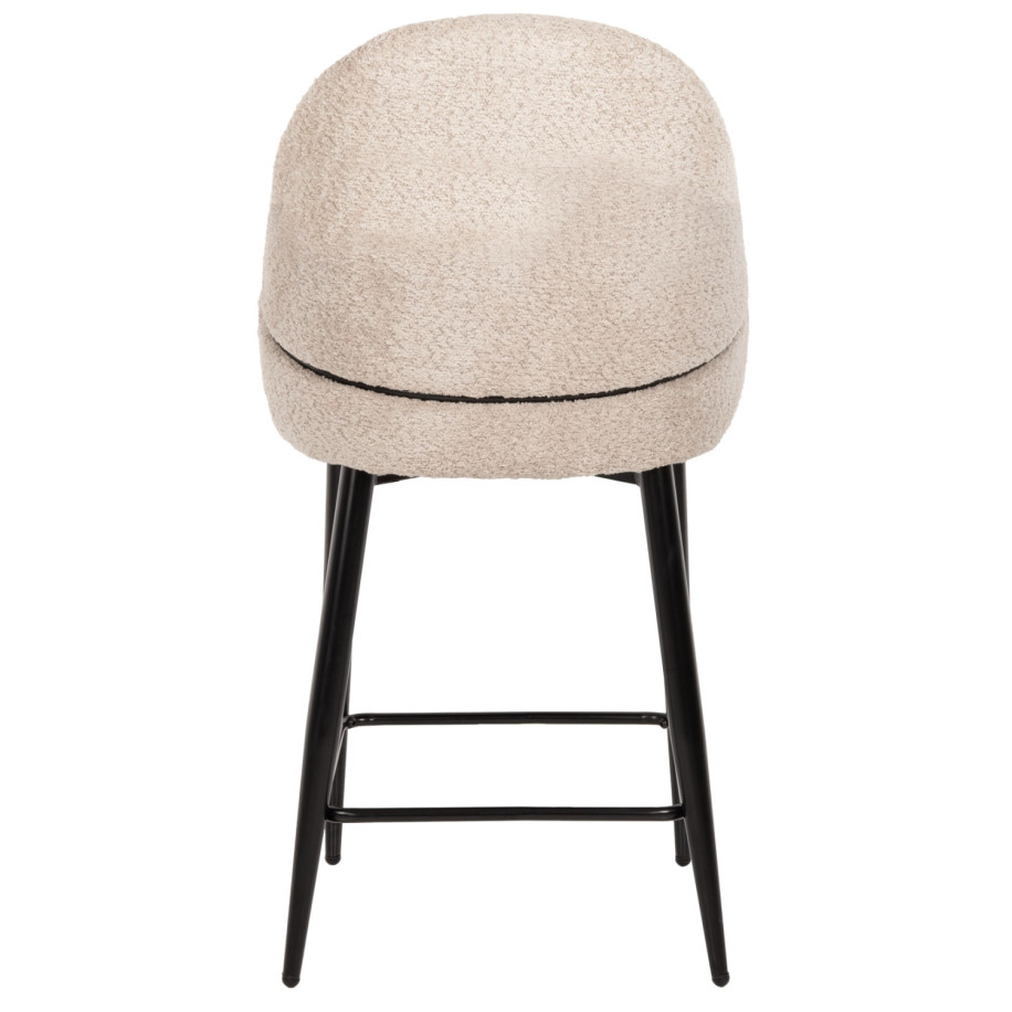 ΣΚΑΜΠΟ ΜΕΣΑΙΟΥ ΥΨΟΥΣ SARKY HM8586.02 ΥΦΑΣΜΑ ΜΠΟΥΚΛΕ ΕΚΡΟΥ-ΜΑΥΡΑ ΜΕΤΑΛ. ΠΟΔΙΑ 55x62x105Yεκ.