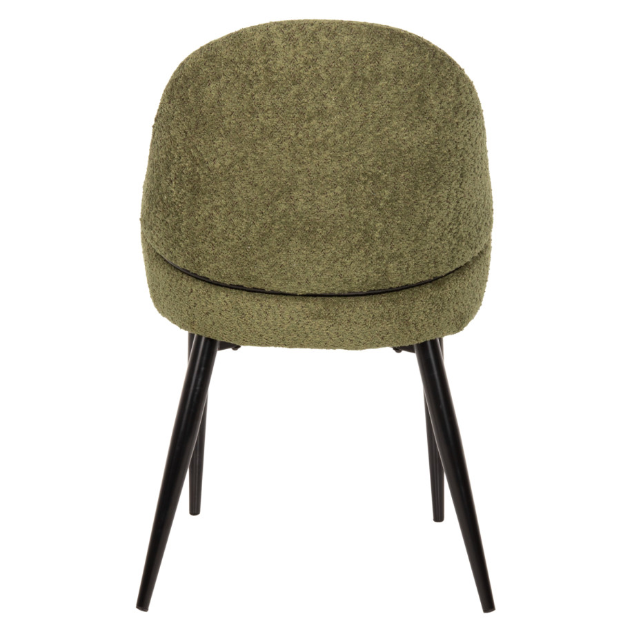 ΚΑΡΕΚΛΑ SARKY HM8585.03 ΥΦΑΣΜΑ ΜΠΟΥΚΛΕ ΠΡΑΣΙΝΟ ΜΕ ΜΕΤΑΛΛΙΚΑ ΠΟΔΙΑ 55x62x89Yεκ