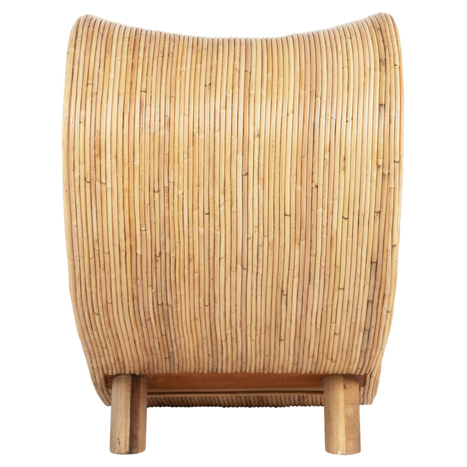 ΠΟΛΥΘΡΟΝΑ CURVY LOUNGE HM9645.01 ΑΠΟ RATTAN ΣΕ ΦΥΣΙΚΗ ΑΠΟΧΡΩΣΗ 63x128x97Y εκ.