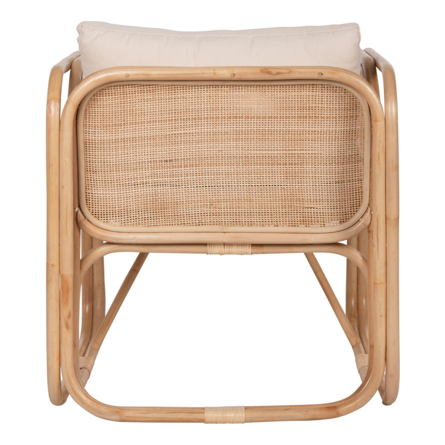 ΠΟΛΥΘΡΟΝΑ WENDY HM9816 RATTAN ΣΕ ΦΥΣΙΚΟ ΧΡΩΜΑ-ΛΕΥΚΑ ΜΑΞΙΛΑΡΙΑ 73x72x84Yεκ.