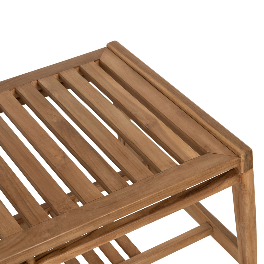 OUTDOOR LOUNGE SET 4PCS DOVER HM9624 RECYCLED TEAK WOOD-CUSHIONS IN MOCHA COLOR