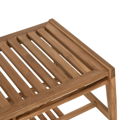 OUTDOOR LOUNGE SET 4PCS DOVER HM9624 RECYCLED TEAK WOOD-CUSHIONS IN MOCHA COLOR