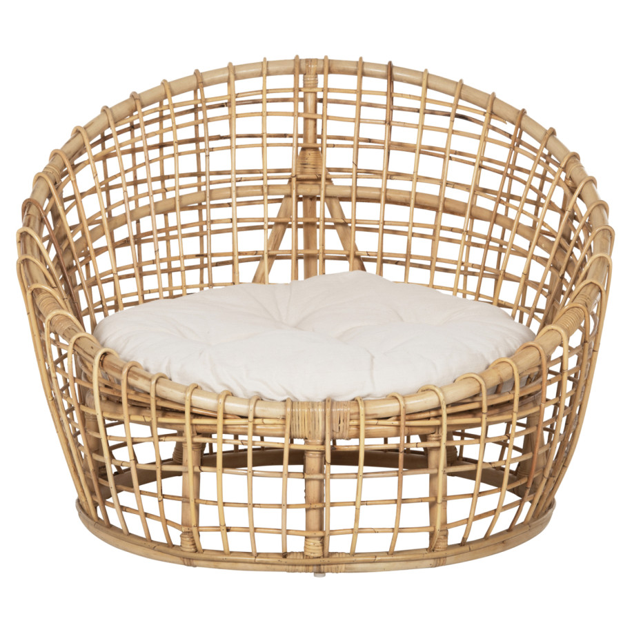 ΠΟΛΥΘΡΟΝΑ ENTO HM9814 RATTAN ΣΕ ΦΥΣΙΚΟ-ΜΠΕΖ ΜΑΞΙΛΑΡΙ 85x75x67Yεκ.