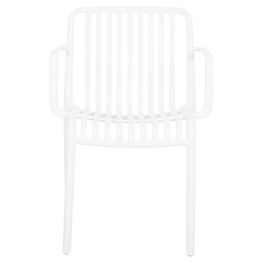 ARMCHAIR OUTDOOR CONVEE HM6105.01 POLYPROPYLENE IN WHITE 55x56x79H cm.