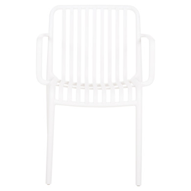 ARMCHAIR OUTDOOR CONVEE HM6105.01 POLYPROPYLENE IN WHITE 55x56x79H cm.