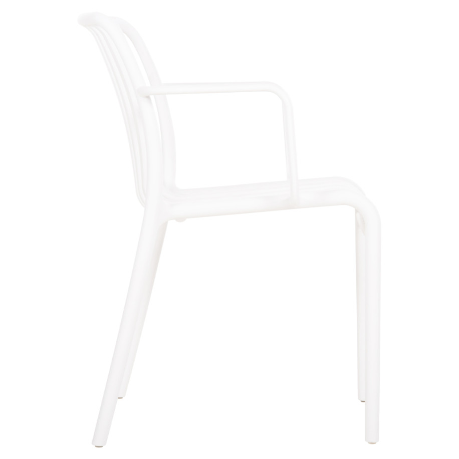 ARMCHAIR OUTDOOR CONVEE HM6105.01 POLYPROPYLENE IN WHITE 55x56x79H cm.