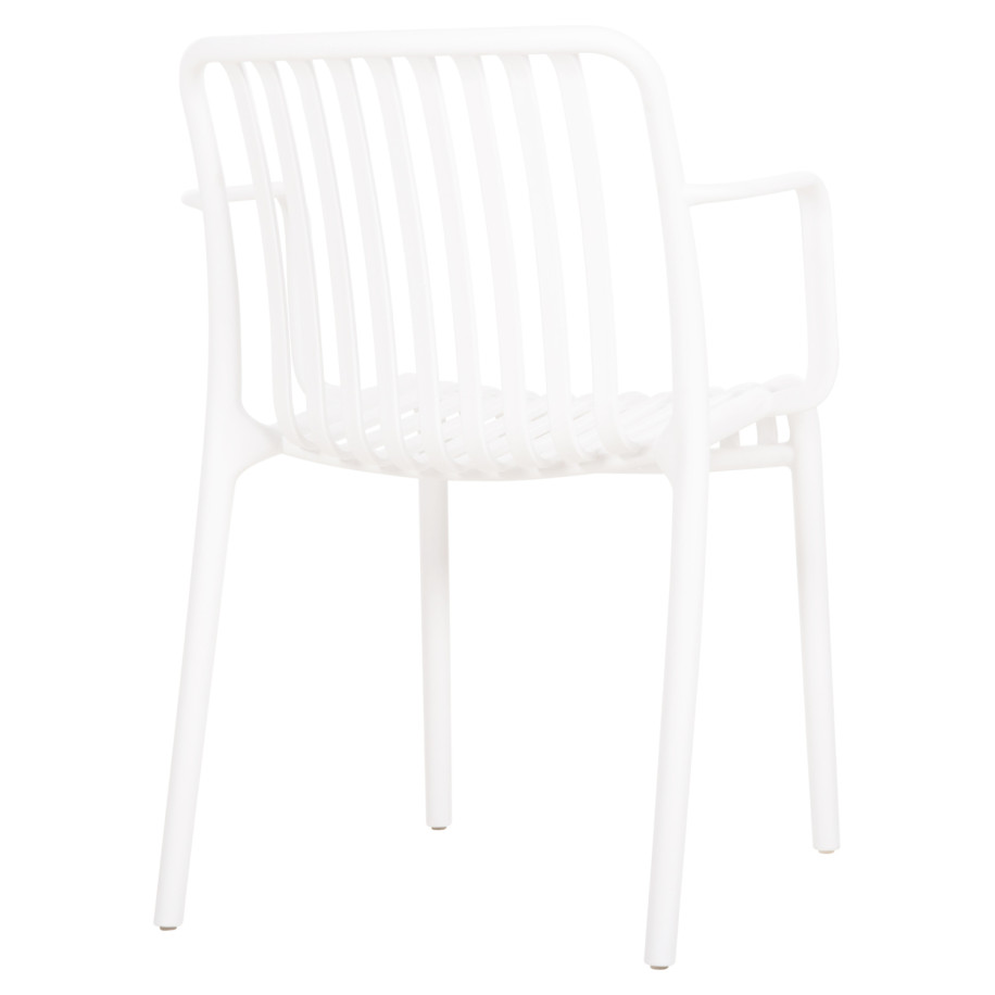 ARMCHAIR OUTDOOR CONVEE HM6105.01 POLYPROPYLENE IN WHITE 55x56x79H cm.
