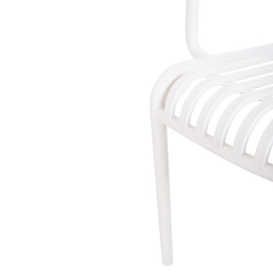 ARMCHAIR OUTDOOR CONVEE HM6105.01 POLYPROPYLENE IN WHITE 55x56x79H cm.
