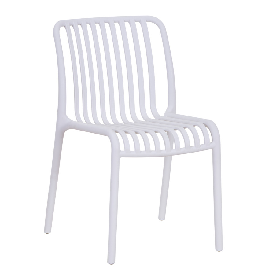 CHAIR OUTDOOR CONVEE HM6104.01 POLYPROPYLENE IN WHITE 48x56x79Hcm.