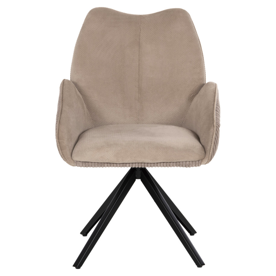 ΠΟΛΥΘΡΟΝΑΚΙ SHAI HM9844.04 ΜΠΕΖ ΥΦΑΣΜΑ-ΜΑΥΡΗ ΜΕΤΑΛΛΙΚΗ ΒΑΣΗ 61x63x93Υεκ.