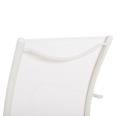 OUTDOOR ARMCHAIR REDAN HM5976.02 WHITE METAL-WHITE TEXTILENE 56x60x88Hcm.