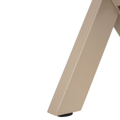 ΠΑΓΚΑΚΙ ΑΛΟΥΜΙΝΙΟΥ TAWNEE HM6038.04 ΣΑΜΠΑΝΙ-POLYWOOD ΚΑΘΙΣΜΑ ΦΥΣΙΚΟ 150x36x45Υεκ.