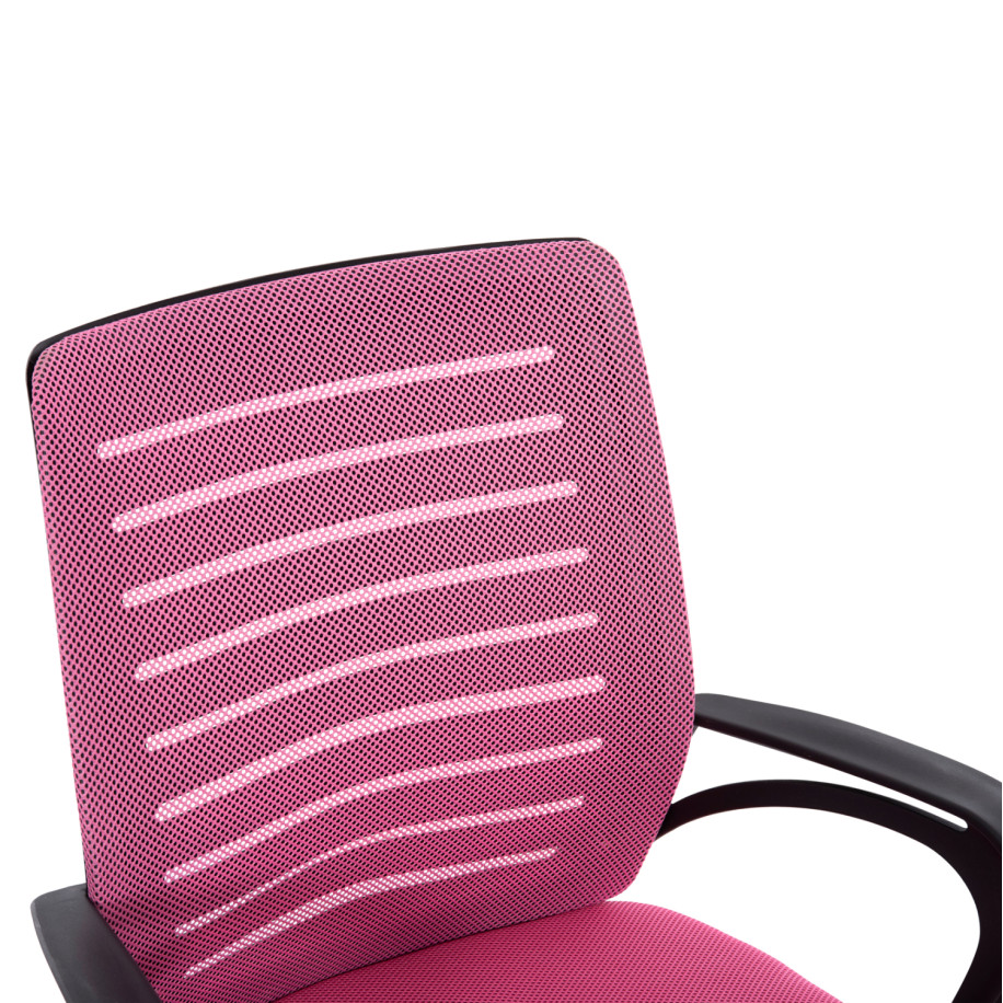 OFFICE CHAIR TRAIL HM1192.35 PINK MESH-CHROMED METAL LEG 62x51x98Hcm.