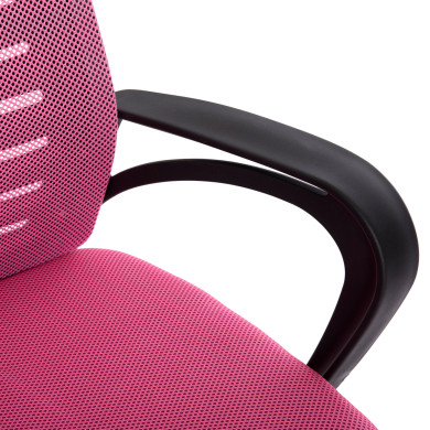 OFFICE CHAIR TRAIL HM1192.35 PINK MESH-CHROMED METAL LEG 62x51x98Hcm.